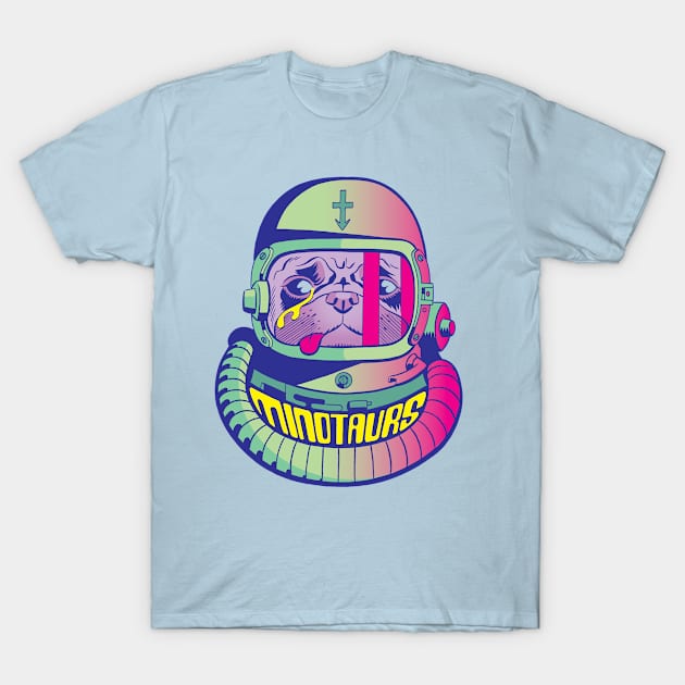 Minotaurs Space Dog Tee T-Shirt by Minotaur74